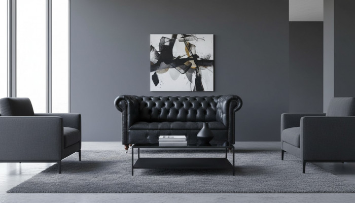 Chesterfield Gepolstert Canapé Lieder Canapé Sofa Garnitur Zweisitzer Sofa Samt Neit