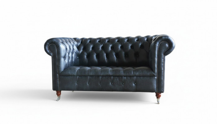Chesterfield Gepolstert Canapé Lieder Canapé Sofa Garnitur Zweisitzer Sofa Samt Neit