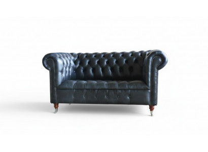 Chesterfield Gepolstert Canapé Lieder Canapé Sofa Garnitur Zweisitzer Sofa Samt Neit