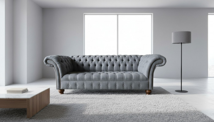 Dreisëtzer Canapé Polster Design Sofa 3er Sëtz Sofanen Zëmmer Gro