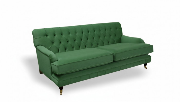 Chesterfield Designer Miwwelen Héichwäerteg Dräisëtzer Canapé Polster Stoff