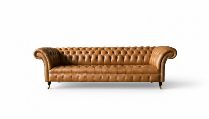 Design Sofa Chesterfield Polster Modern Textil Stoff Sofasen 4 er Schlof Nei