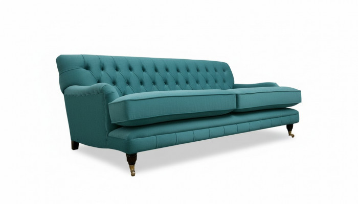 Textil Sofa Couch Polster Garnitur 3-Sëtzer Couchen Sofas Chesterfield Dräisëtzer