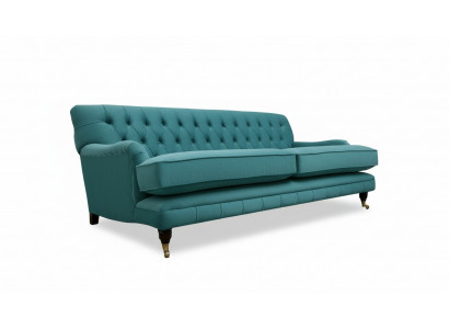 Textil Sofa Couch Polster Garnitur 3-Sëtzer Couchen Sofas Chesterfield Dräisëtzer
