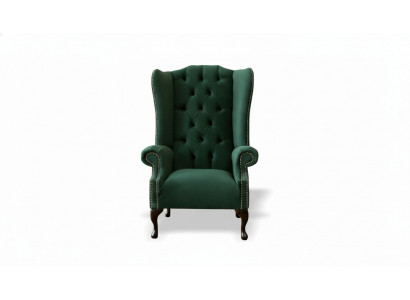 Oueresessel Fautteuil Samett Design Polster Canapé Chesterfield Textil Miwwelen jvmoebel ®