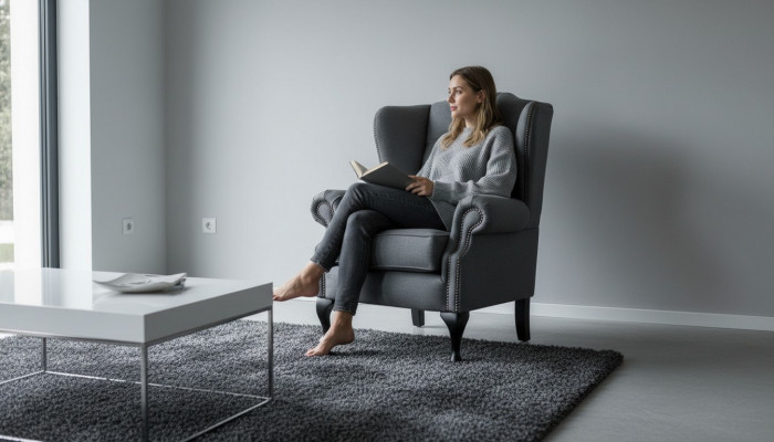 Klassesch Chesterfield Fauteuil Canapé Sofa Polster Sëtz Lounge Relax Club Nei