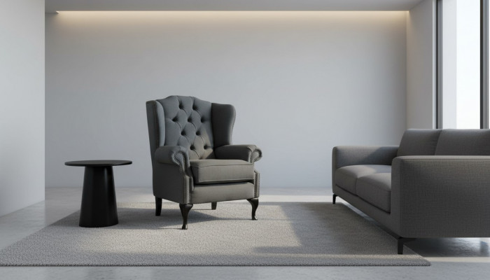 Klassesch Chesterfield Fauteuil Canapé Sofa Polster Sëtz Lounge Relax Club Nei