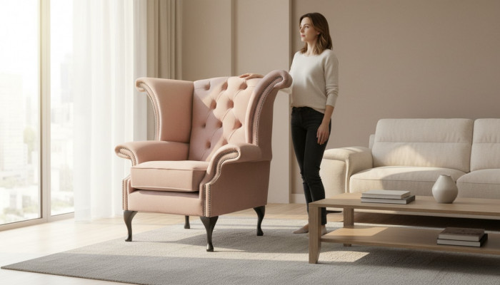 Luxus Design Miwwelen Iesszëmmer Still Wunnzëmmer Lounge Club Relax Canapé Rosa Nei