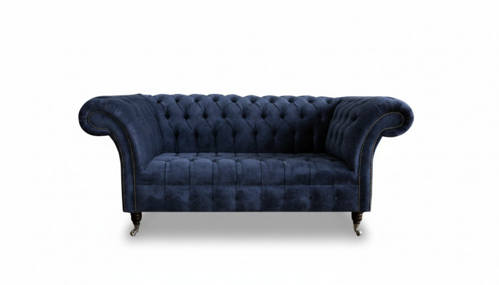 Canapé Zweesëtzer Klassesch Textilcouch Canapé Polstersofa 2-Sëtzer Samt Canapéë.