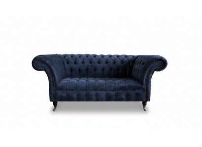Canapé Zweesëtzer Klassesch Textilcouch Canapé Polstersofa 2-Sëtzer Samt Canapéë.