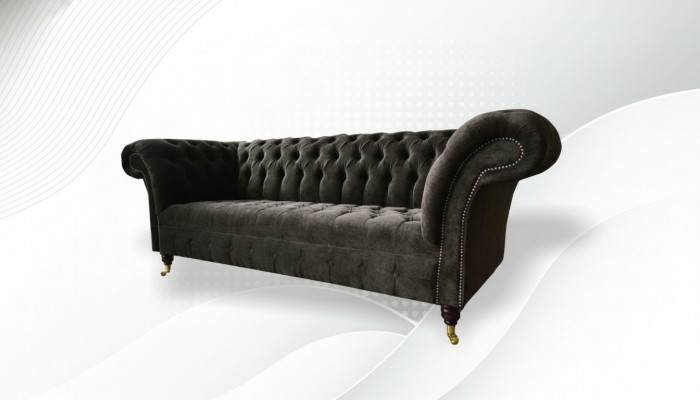 Chesterfield Original Miwwel 3 Sëtzer Canapé Polstersofas Couchen Textilsofa Nei