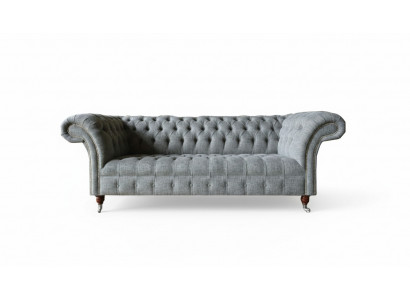 Stoff Sofa Canapé Polster Garnitur 3 Sëtzer Canapéen Sofas Chesterfield Gro Samt