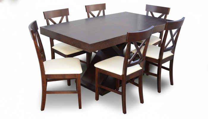 Iesszëmmer Dësch Design Kommode Set Garnitur 7tlg Set Modern Miwwelen Lehnstullen