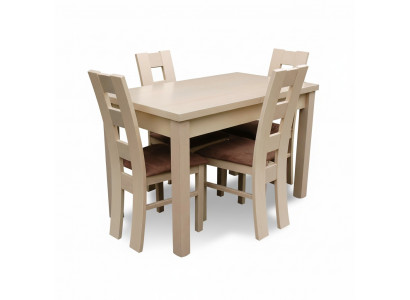Iessgeschir Designer Iesszëmmer Set Garnitur Stull Dësch 4 Still Grupp 5tlg.