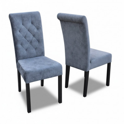 Fotell Still Iesssäll Fernseh Lounge Textil Sëtz Modern Polsterstull Massivholz