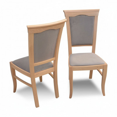 Design 1x Stull Set Iesszëmmerstull Sesselen Gastro Holz Miwwelen Lehnstullen Kichen