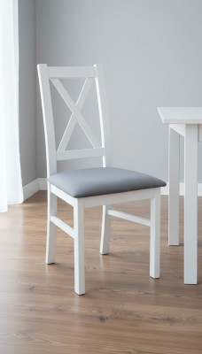 Set 1x Massivholz Stull Iesszëmmerstull Stoffpolster Still Gastro Iesszëmmer Nei