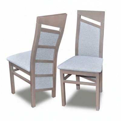 Massivholz Stull Iesszëmmerstull Designer Textil Stull Stiller Iesszëmmerstiller K61 !