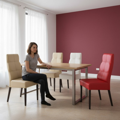 Designer Stull Luxus Liegstull Polstersëtz Still Gastro Iesszëmmer Design Sëtz Neien