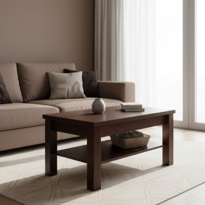 Commetafel Canapé Dësch Sofa Dëscher Beistelltësch Wunnzëmmer Miwwelen Holz 70x120
