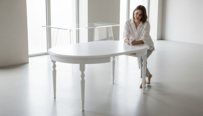 Designer Iessdësch Klassesch Luxus Holzdëscher Wunnzëmmer Holz Fräistaend Nei