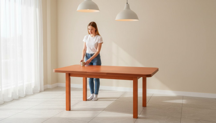Iessdësch Zëmmer Dëscher Wunnzëmmer Holz Designer 90x160/200cm Kichendëscher Nei