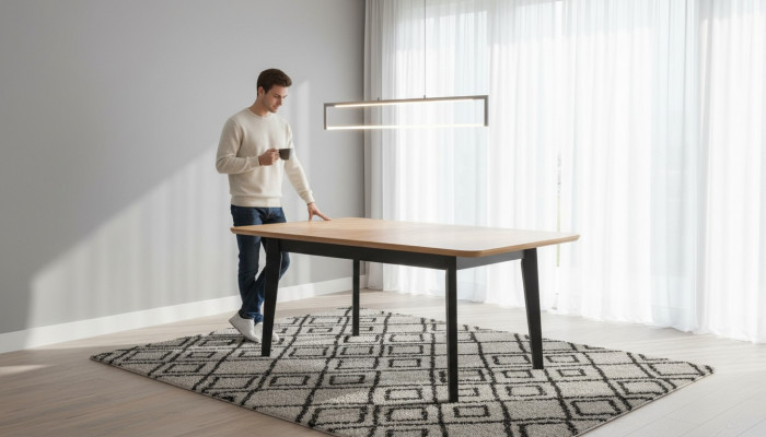 Designer Dësch Luxus Iess Zëmmer Konferenz Dëscher Luxus Miwwelen Holz Wohn