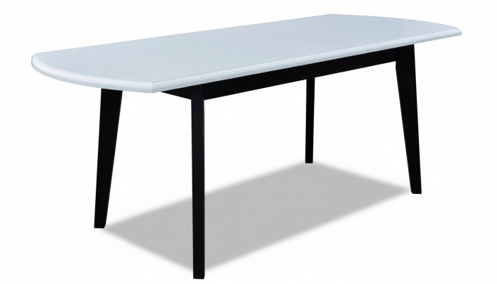 Dëscher Design Dësch Holzdësch Iesszëmmer Luxus Miwwelen Wäiss Schwaarz 80x160/200 cm