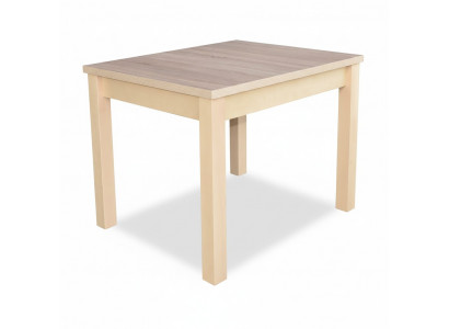 Stilvollen Iessdësch mat Holzplack an Beige Faarf Moderne Iesszëmmer