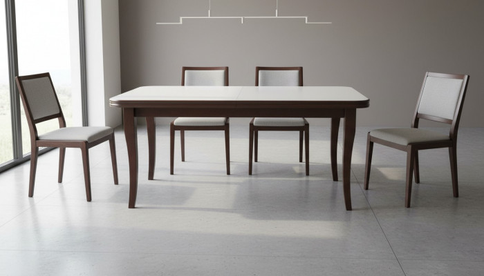 Design Luxus Iess Dësch Konferenz Dëscher Luxus Miwwelen Iesszëmmer Holz 90x160/200