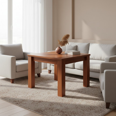 Luxus Iess Dësch Sall Konferenz Dëscher Luxus Miwwelen Holz 90x90/330cm XXL Nei