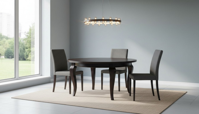 xxl Groussen Konferenztisch Holztisch Dëscher Versammlung Iesszëmmer Dësch 150x150/200cm