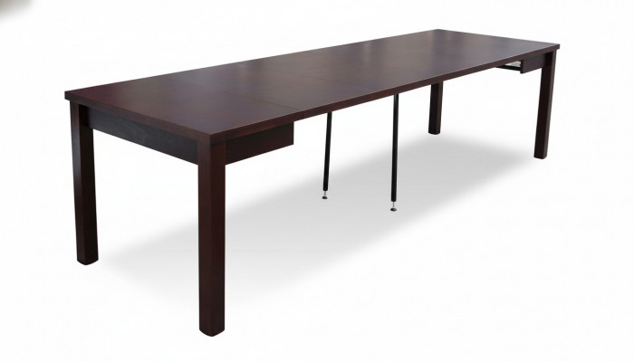 Luxus Holzdësch Iesszëmmer Dëscher Design Iessdësch Holzdëscher Miwwelen 100x100/250cm