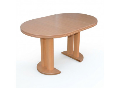Iessdësch Design Holz Konferenztisch Meeting Dësch 90x90 cm Auszéiht 90x240 cm