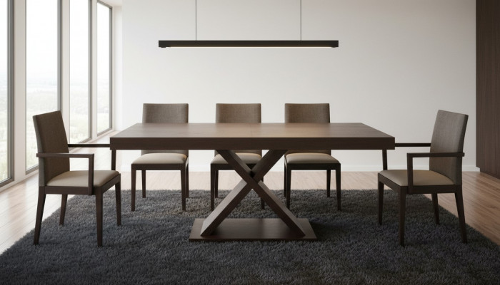 Design-Iessdësch Design-Dësch Holz Iesszëmmer Wunnzëmmertisch Still 160/210cm Nei