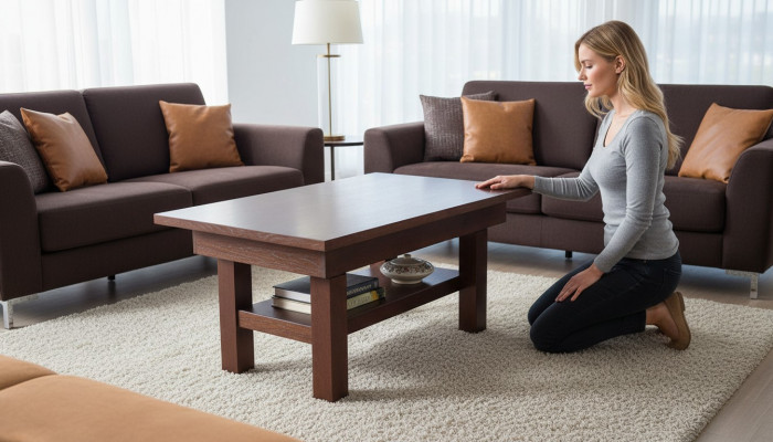 Iessdësch Dësch Iesszëmmer Wunnzëmmer Holz Design Still S37 80x130/170cm Miwwelen