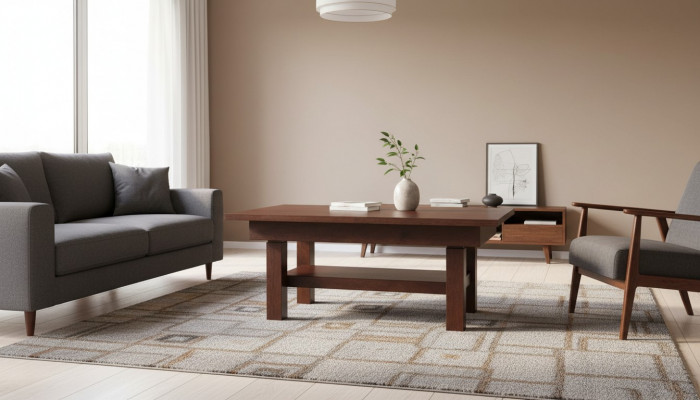 Iessdësch Dësch Iesszëmmer Wunnzëmmer Holz Design Still S37 80x130/170cm Miwwelen