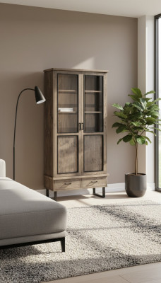 Klassesch Vitrine Schaf italienesch Miwwelen Vitrinneschaf Vitrinnen Nei 22802