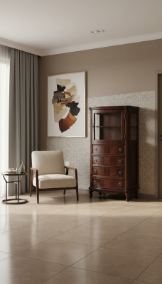 Modern Vitrineschaf Vitrinen Living Room Show Design Schief Glas Miwwelen Nei