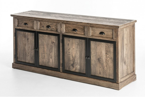Designer Kommode Anrichte Side Low Board Schaf Wohnzëmmer Regal Holz Luxus