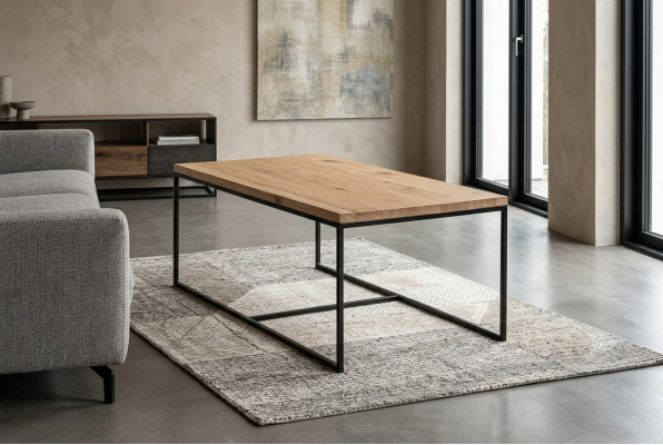 Loft Miwwelen Designer Klassesch Kaffisdësch Bäizësch Canapé Wunnzëmmer