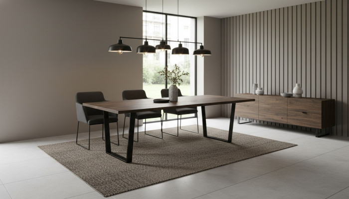 Iessdësch Iessdëscher Sëtzzëmmerdëscher Dësch Büro Design Holz Konferenzdësch Neit