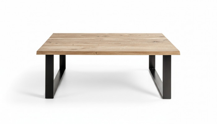Designer Canapé Dësch Glasdësch Sofa Bestellung Dësch Dëscher Brong Holz Loft Miwwelen