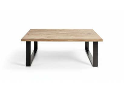 Designer Canapé Dësch Glasdësch Sofa Bestellung Dësch Dëscher Brong Holz Loft Miwwelen