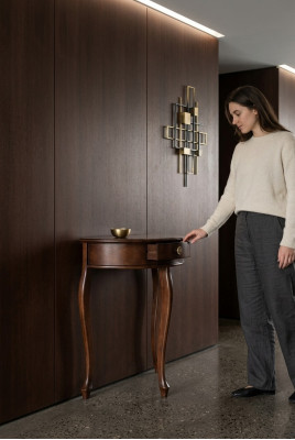 Konsole Dëscher Design Miwwelen Dëscher Sideboard Medusa Luxus Wunnzëmmer Lowboard