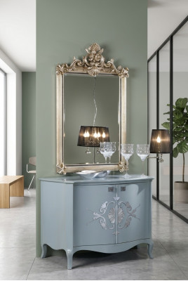 Designer Modernen grousse Spigel Wandspigel echt Holz Kader Hängespeigel Luxus Miwwelen