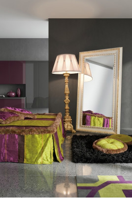 Klassesche Wandspigel Holzrahmen Spigel Miwwelen Barock Rokoko Glas Kader Wand Nei