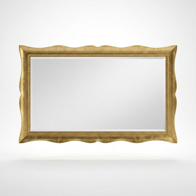 Spigel Mauer Glas XXL Gold Grouss 181x91 Kader Holz Hänkospegel Barock Rokoko
