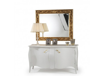 Wanndspigel Spigel Buedzëmmer Hall Design Salon Antik Stil Glas Vintage Barock Rokoko