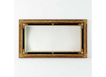Klassesche Mauer-Spigel Holzrahmen Spigel Miwwelen 107x197 Glas Rahmen Mauer Gold